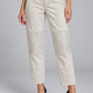 Pinko – Pantalone écru con borchie – dettaglio