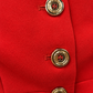 Pinko Corsetto rosso con bottoni dorati – dettaglio