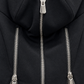 Pinko Corsetto nero con zip argento – dettaglio