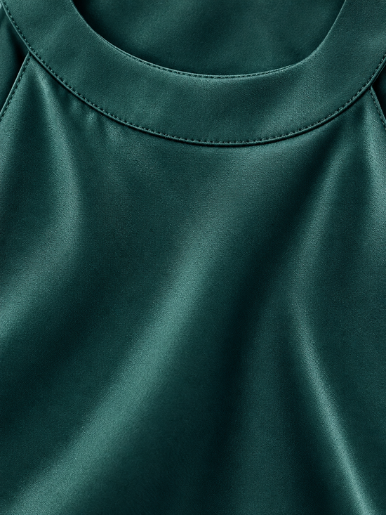 Pinko Top verde con fiocco sul retro – dettaglio
