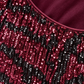 Pinko Top bordeaux con paillettes nere – dettaglio