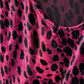 Pinko Top animalier bordeaux e nero – dettaglio