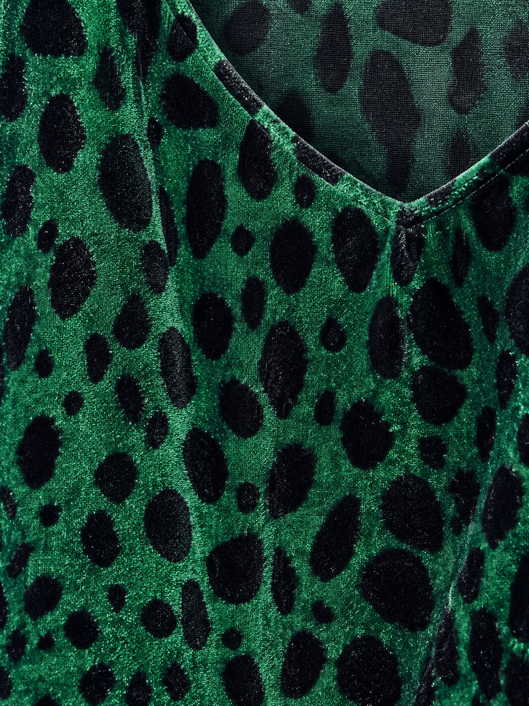 Pinko Top animalier verde e nero – dettaglio