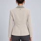 Giacca Please beige con collo a scialle – retro su modella