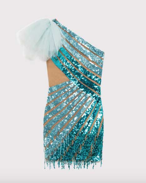 ABITO PAILETTES BLUGIRL
