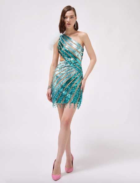 ABITO PAILETTES BLUGIRL