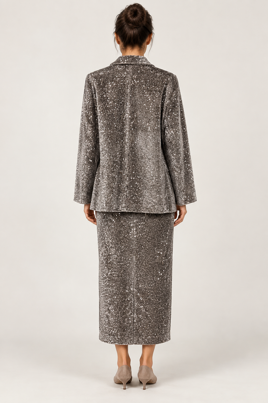 Imperial – Tailleur con gonna e paillettes - retro