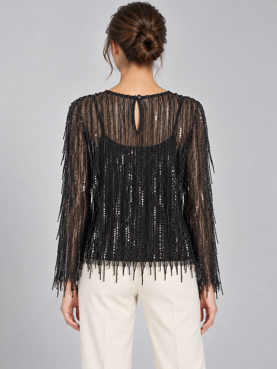 Shirt Tensione In - retro con apertura a goccia
