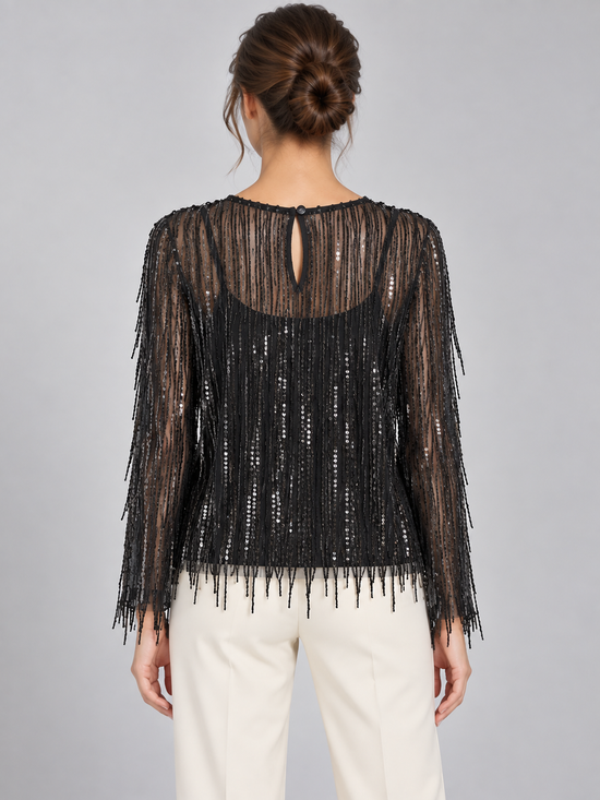 Shirt Tensione In - retro con apertura a goccia