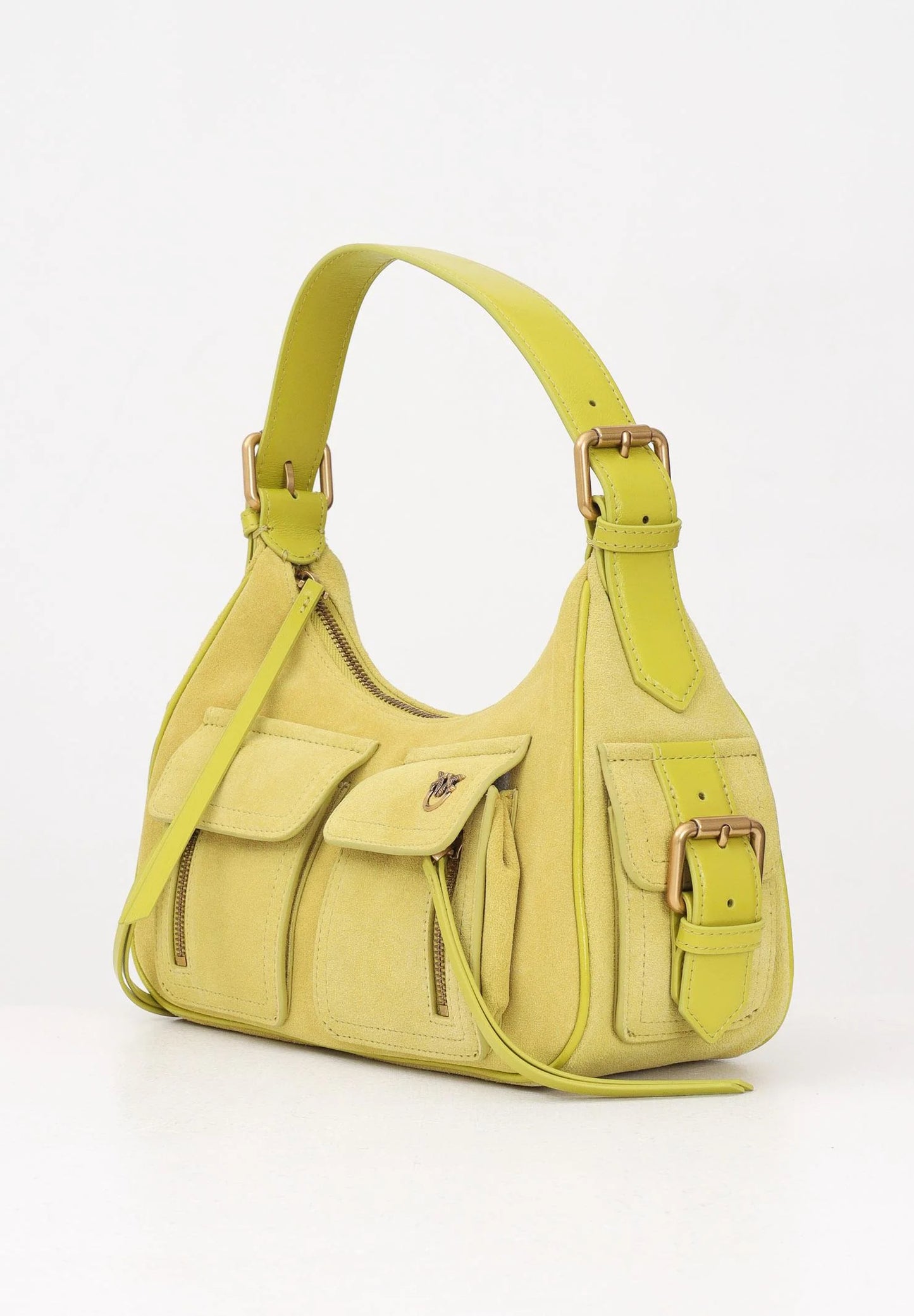 BORSA CARGO SUEDE PINKO